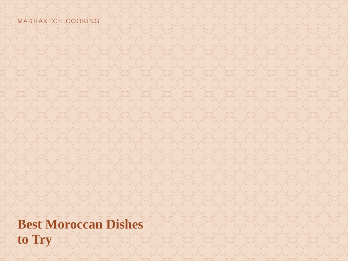 A variety of Moroccan dishes arranged on a table
